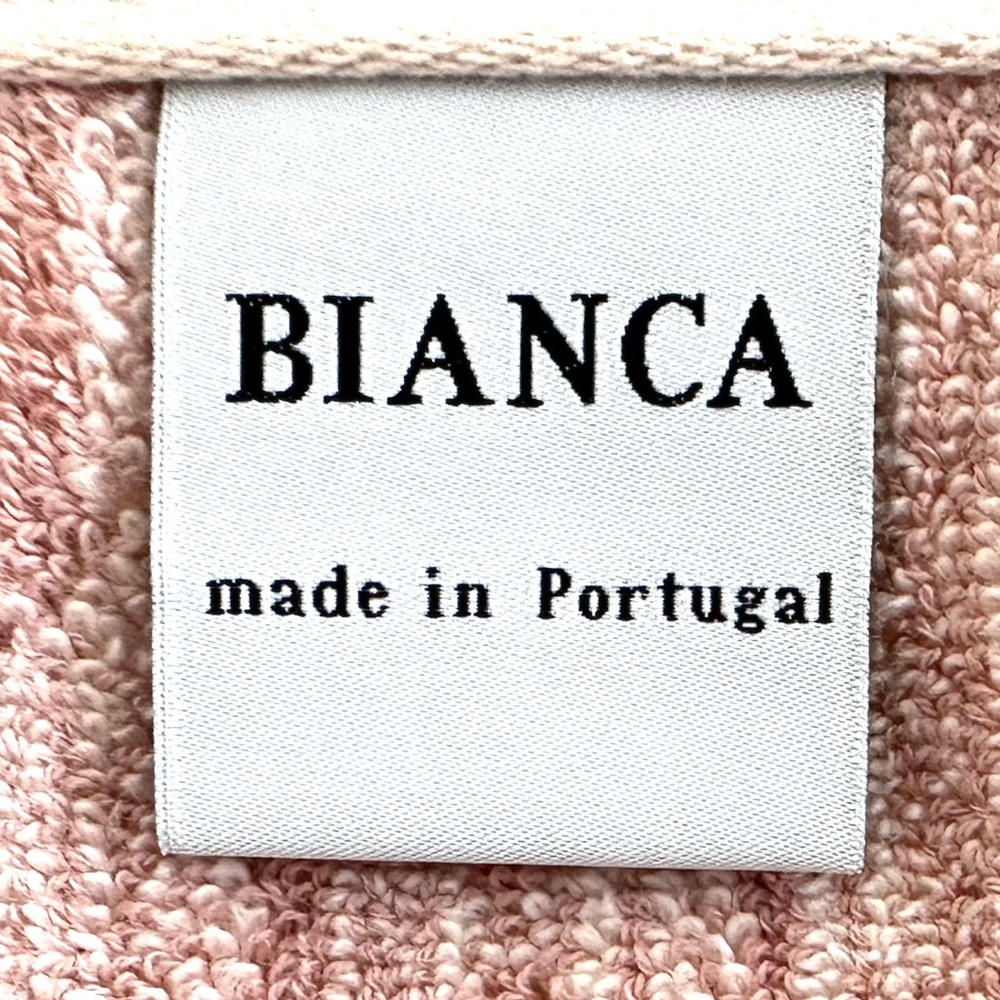 Bianca 4 Pc. Bath, Hand Towel Set 100% Cotton Ivory & Light Dusty Peach NWT - Picture 9 of 12